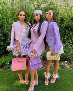 Modern Tea Party, Girls Tea Party, What A Beautiful Day, Purple Outfits, Brunch Outfit, Royce