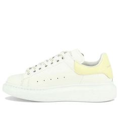 (WMNS) Alexander McQueen Oversized Shoes 'White Lemon Yellow' 718139WHGP53523 Shoes White, Lemon Yellow, Stylish Sneakers, Perfect Pair, Alexander Mcqueen, Your Perfect, Alexander, Lemon, Yellow