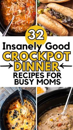 crockpot dinner recipes for busy moms that are easy to make and delicious