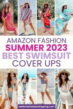 Complete your summer wardrobe with our stylish collection of swimsuit cover-ups from Amazon Fashion. Find the perfect piece to complement your swimwear, whether it's a trendy beach dress, a lightweight kimono, or a versatile sarong. Embrace the sun and beach vibes in style. Trendy Beach