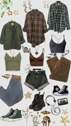 Look Grunge, Diy Vetement, Clothes And Shoes, Swaggy Outfits, Hippie Outfits, 가을 패션, Really Cute Outfits