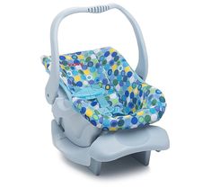 a baby seat with an elephant design on it