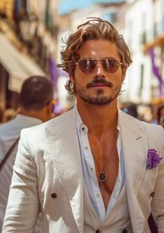 Husband Pictures, Beige Outfits, Guys Grooming, Handsome Italian Men, Mens Wedding Attire, Long Beards, Italian Men