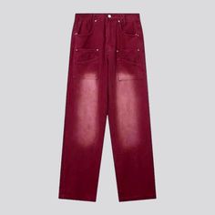 Introducing the must-have couture piece for 2024 Spring the sanded bordo women's baggy jeans. With its high-waist, zipper and button closure, this jeans is the perfect blend of fashion and comfort.Distinctive Features: Fashion Forward: This baggy jeans is a statement piece that is sure to turn heads and make you stand out in any crowd. Comfortable yet Stylish: The loose fit of these jeans ensures that you can move around with ease while still looking effortlessly chic. Bold Bordo Color: The rich and radiant bordo color adds a touch of sophistication and edginess to your look. Sanded Finish: The sanded finish gives these jeans a unique texture, adding depth and character to your overall outfit. High-Waist Design: The high-waist design of these jeans not only accentuates your curves, but als Baggy Jeans For Women, Overall Outfit, Baggy Jeans, Overalls, Fashion Forward, Women Jeans, Loose Fitting, High Waisted, Couture