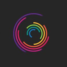 an image of a colorful circle on a black background