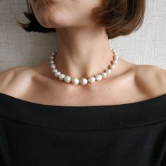 Baroque Pearls Necklace Pearl Gold Jewelry One Strand Pearls Classic White Pearl Necklace Vintage Style Baroque Pearl Beads Jewelry Gift Baroque Pearl White Necklace With Pearl Drop, Formal Baroque Pearl Necklace In Pearl White, Elegant Baroque Pearl Necklace In Pearl White, Classic Baroque Pearl Necklace In Pearl White, Classic Pear-shaped Baroque Pearl Necklace, Baroque Pearls Necklace, Baroque Pearls Jewelry, Red Coral Jewellery, Gold Pearl Jewelry