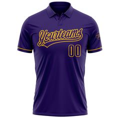 a purple and yellow shirt with the word yountans in gold letters on it