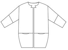 the front and back view of an adult sized jacket with long sleeves, collared neckline