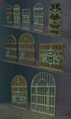 the screenshot shows several different types of doors and windows, all in various shapes and sizes