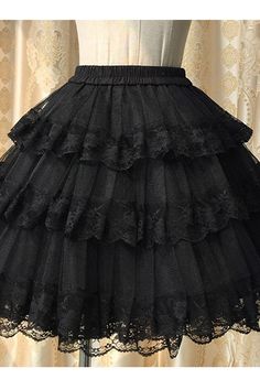 SKU: LIN01851 Fabric: Lace,Cotton Lining Style types: Gothic Lolita Season: Spring, Summer, Autumn, Winter Include: Skirt*1 (Any of the accessory is not included.) Size（IN） Waist Dress Length Average Size 23.62-33.46 17.72 Size（CM） Waist Dress Length Average Size 60-85 45 Gothic Skirt, Style Types, White Lace Skirt, Spring Summer Autumn Winter, Style Change, Tier Skirt, Gothic Lolita, Tiered Skirt, Waist Dress