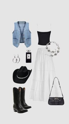 Stampede Outfit, Country Concert Fits, Casual Country Outfits, Look Boho Chic, Cowgirl Style Outfits, Country Style Outfits, Looks Country, Cute Country Outfits, Western Wear Outfits