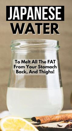 Fat Burning Water, Fat Burning Juice, Japanese Water, Belly Fat Drinks, Belly Fat Burner, Fat Loss Drinks, Fat Burner Drinks, Stomach Fat, Water Recipes