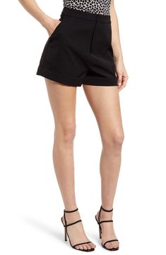 Shorts style smartens up with this high-waisted version that's neatly cuffed at the finish. Style Name:Endless Rose High Waist Tailored Shorts. Style Number: 5841074. Available in stores. Fitted High Waist Shorts With Belt Loops, Fitted Short Pants With Belt Loops, Fitted Pants With Belt Loops, Fitted High-waisted Shorts With Belt Loops, Summer Bottoms With 5-inch Inseam And Belt Loops, High Waist Bottoms With Rolled Hem, Fitted Short Leg Pants With Belt Loops, Summer Shorts With 5-inch Inseam And Belt Loops, Fitted Bermuda Shorts With Belt Loops