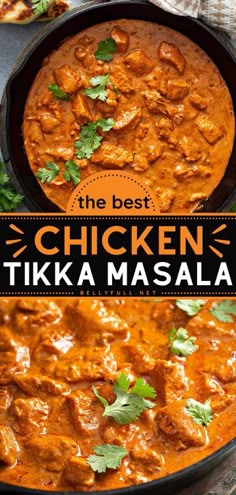 the best chicken tikka masala in a skillet