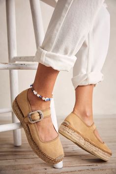 Surfside Mary Jane Espadrilles | Free People Sister Missionary Shoes, Espadrilles Outfit, Closed Toe Summer Shoes, Summer Loafers, Espadrilles Sandals, Fall Shoe, Boho Shoes, Chic Shoes, Haute Hippie