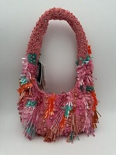 Viral Colorful Handcrafted In India Shoulder Beaded Bag BRAND NEW RARE Tiktok  | eBay Embellished Multicolor Pouch Shoulder Bag, Bohemian Woven Party Bag, Bohemian Handheld Beaded Shoulder Bag, Bohemian Beaded Handheld Shoulder Bag, Beaded Multicolor Bags For Shopping, Multicolor Beaded Bags For Summer, Gift Embellished Multicolor Shoulder Bag, Multicolor Summer Bags With Colorful Beads, Summer Multicolor Beaded Bag