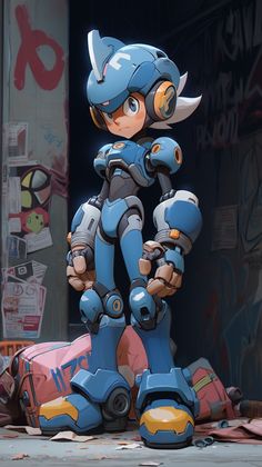 Mega Man Art, Art Toys Design, Megaman X, Cyberpunk Anime, Character Model Sheet, Cyberpunk Girl, Character Poses, Digital Painting Tutorials, Robots Concept