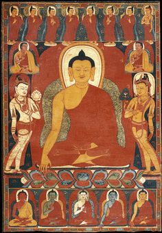 an image of buddha surrounded by other people