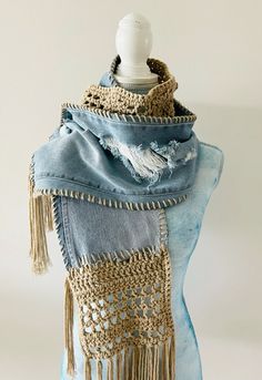 🌿 **Limited Edition** Upcycled Denim Rose Scarf by LM Handmade Boutique.
Once it’s gone, it’s gone. Get your one-of-a-kind scarf today and embrace your individuality with every wear!
#upcycleddenim #handmadescarf Bohemian Jeans With Frayed Hem In Denim Blue, Bohemian Denim Blue Jeans For Festivals, Bohemian Light Wash Denim Jeans, Bohemian Distressed Blue Jeans, Bohemian Blue Distressed Jeans, Bohemian Dark Wash Cotton Jeans, Blue Distressed Bohemian Jeans, Bohemian Denim Jeans, Bohemian Medium Wash Cotton Jeans