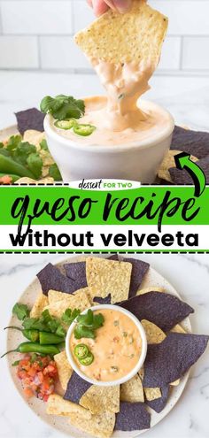 You are only 20 minutes away from this homegating recipe and tailgate food for twoServed with tortilla chipsthis small batch of queso dip without Velveeta is perfect when watching footballTry… Queso Without Velveeta, Queso Dip Without Velveeta, Queso Dip Velveeta, Food For Two, Chicken Spaghetti Recipes, Cheese Dip Recipes, Watching Football