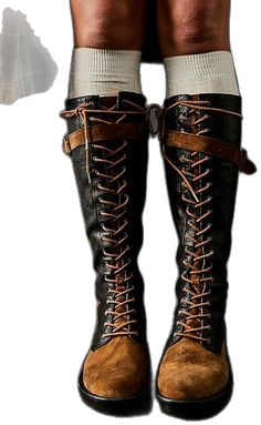 Outdoor Leather Lace-up Boots, Steampunk Leather Boots For Fall, Black Steampunk Lace-up Boots, Leather Mid-calf Boots With Front Lace-up For Winter, Leather Knee-high Boots With Lacing, Knee-high Combat Boots With Laces For Fall, Leather Mid-calf Lace-up Boots With Laces, Knee-high Leather Platform Boots With Lacing, Leather Knee-high Boots With Lace-up Fastening For Fall