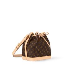 LOUIS VUITTON® - Noé Bb - Monogram Lv Bucket Bag, Luxury Crossbody Bucket Bag For On-the-go, Louis Vuitton Noe Bb, Louis Vuitton Petit Bucket Bag, Luxury Pouch-shaped Bucket Bag With Adjustable Strap, Louis Vuitton Bucket Bag Vintage, Louis Vuitton Gifts, Trunk Bag, Monogram Bag