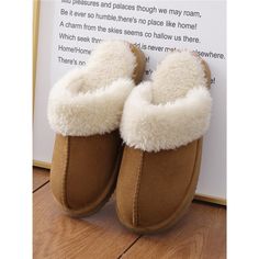 Product information: Pattern: solid color Color: pink fur cotton slippers, leopard fur cotton slippers, wine red fur cotton slippers, khaki fur cotton slippers, gray fur cotton slippers, black fur cotton slippers, apricot fur cotton slippers Shoe Upper material: fur integration Size: 38-39 suitable size 36~37,40-41 suitable size 38~39,42-43 suitable size 40~41,44-45 suitable size 41~42,46-47 suitable size 42~43 Sole material: rubber Style: business Packing list: Slippers *1pairs Product Image: Beige Flat Heel Slippers For Winter, Beige Flat Heel Winter Slippers, Winter Slippers With Flat Heel, Winter Slippers With Plush Lining And Round Toe, Winter Plush Lined Slip-on Slippers, Winter Beige Slippers With Round Toe, Flat Slippers With Faux Fur Lining For Winter, Winter Flat Slippers With Faux Fur Lining, Brown Winter Slippers With Flat Heel