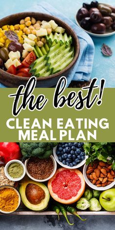 Clean Meal Plan, 1200 Calorie Diet Meal Plans, Clean Eating Menu, Best Diet Foods, Ketogenic Meal Plan, Clean Eating Challenge, Clean Eating Recipes For Dinner