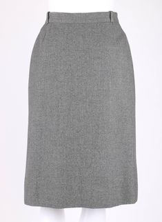 Fitted Gray Wool Skirt, Classic Gray Workwear Skirt, Classic Gray Skirt For Workwear, Classic Gray Skirt For Work, Wool Wrap Skirt, Corporate Dress, Women White Blouse, Work Skirts, Wool Wrap