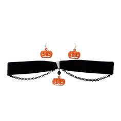 Get In The Halloween Spirit This Year And Accessorize In Style For Your Costume, Office-Themed Party, Or Your Casual Spirit Outfit. Whatever The Look, Make It Spooky Good With Special Halloween Accessories! Lot Of 2 New With Tags Halloween Choker Necklaces Pumpkins & Bat 1 Way To Celebrate Pumpkin Choker And Earring Set 2 Way To Celebrate Bat Choker Bat Choker, Halloween Choker, Office Themed Party, Special Halloween, Halloween Spirit, Halloween Accessories, Choker Necklaces, 2 Way, Spirit Halloween