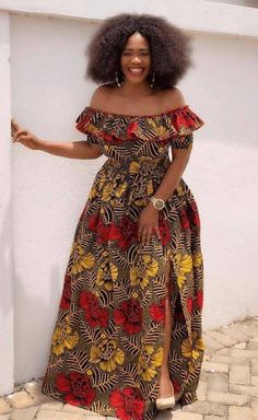 You won't regret adding this beautiful African print dress to your wardrobe. Please drop your phone number for shipping. Also to enable your dress fit perfectly, please provide your bust,waist,hip and length of dress measurements. Thank you! Red Floral Print Off-shoulder Maxi Dress, Red Off-shoulder Maxi Dress With Floral Print, Multicolor Floral Print Dresses With Straight Neckline, Multicolor Floral Print Dress With Straight Neckline, Red Off-shoulder Bohemian Maxi Dress, Multicolor Printed Off-shoulder Maxi Dress, Nigerian Attire, Long Ankara Dresses, African Maxi Dress Ankara