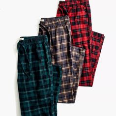 Madewell Flannel Pajama Pants Are 100.% Cotton Flannel -Super Soft & Comfortable- Stretchy Waist With Drawstring Tie- 2 Front Slash Pockets @ The Hips & One Rear Slip Pocket- These Are All New With Tags- A Unisex Style For Sure- These Were Never Put To The Sales Floor- Pristine Condition- Green Color Way Available In Another Listing Mens Joggers Sweatpants, Green Flannel, Flannel Pajama Pants, Red Plaid Flannel, Tan Plaid, Flannel Pajamas, Fleece Sweatpants, Grey Joggers, Madewell Denim