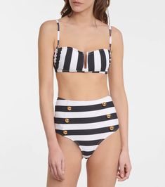 Alexandra Miro - Jenna striped bikini top | Mytheresa Striped Triangle Top Swimwear For Beach, Beachwear Striped Swimwear, Bra Friendly, Striped Bra-friendly Beachwear Swimwear, Striped Bra-friendly Swimwear For The Beach, Striped Triangle Top Swimwear For Summer, Bra Friendly Striped Beachwear Swimwear, Striped Triangle Top Swimwear, Bra Friendly, Striped Triangle Top Swimwear Bra Friendly, Striped Bra Friendly Swimwear