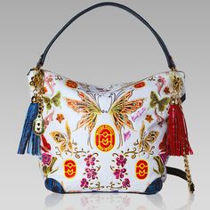 https://www.designeritalianbags.com//wp-content/uploads/2023/03/Marino-Orlandi-Alabaster-Leather-Handpainted-Butterflies-Bag_01MO4979HLWH.mp4
Marino Orlandi Women’s Large Handbag Italian Designer Crossbody Bag Purse Slouchy Sling Tote Hobo Handpainted Alabaster Genuine Leather Top Handle Satchel in Butterfly Design with Tassel -$2,195 Retail Price!!!! Original masterpiece produced by the Italian artist! This is your chance to own a true work of art from the designer’s luxury collection. Right on Elegant Hand Painted Rectangular Bag, Elegant Hand Painted Rectangular Bags, Luxury Hand-painted Leather Bags, Luxury Hand Painted Leather Bags, Luxury Hand Painted Bags For Travel, Luxury Hand-painted Travel Bag, Luxury Hand Painted Travel Bag, Slouchy Purse, Designer Crossbody Bag