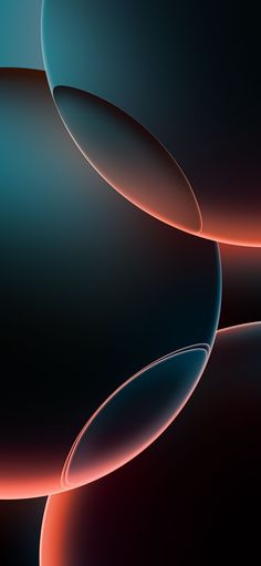 an abstract background with curved lines and curves in blue, orange and pink colors on a black background