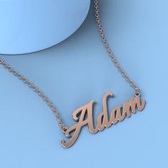 Adam name necklace Gold Custom Necklace, Personalized Gifts For Her/Him Add something extra special to your jewelry box with Name Necklace Official engravable necklaces.
									The Adam's name necklace with little heart unique gifts Gold is best gifts for Adam. Name Necklace Official provides affordable engravable jewelry that won't 
									break the bank. In addition, these pieces make for very thoughtful and appreciated gifts for friends and family. 
									And whether valentine's day gifts, mother's day gifts, christmas gifts, wedding gifts, graduation gifts, birthday gifts,
									 NAME NECKLACE are all the best gift choice store. Adam Name, Engravable Jewelry, Name Necklace Silver, Necklace Rose, Personalized Gifts For Her, Engraved Jewelry, Gifts Birthday, Engraved Necklace, Necklace Personalized