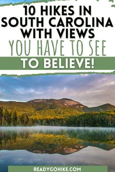 Picture of mountain in South Carolina with text overlay 10 Hikes in South Carolina With Views You Have to See to Believe Hiking South Carolina, Coastal Beaches, Mountain Hiking, Best Hikes, Hiking Trip, Oh The Places Youll Go, Outdoor Adventure, Outdoor Travel