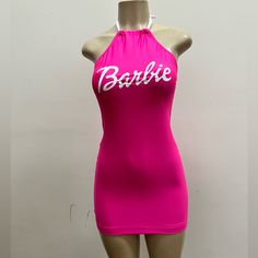 Fbrica Lycra Barbiecore Sleeveless Summer Dresses, Summer Sleeveless Barbiecore Dresses, Sleeveless Barbiecore Dresses For Summer, Sleeveless Summer Dresses In Barbiecore Style, Chic Pink Stretch Mini Dress, Pink Barbiecore Mini Dress For Summer, Barbiecore Fitted Mini Party Dress, Fitted Sleeveless Barbiecore Dresses, Pink Barbiecore Mini Dress