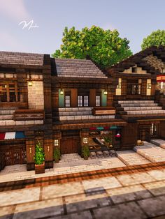 These little shopfronts were created using the Mizuno's 16 Craft resourcepack and various CIT packs <3 Japanese Town Minecraft, Mizuno Craft, Japanese Townhouse Minecraft, Japanese City Minecraft, Minecraft Japanese Style, Chinese Minecraft Builds, Japan Minecraft Builds, Minecraft Japanese Village