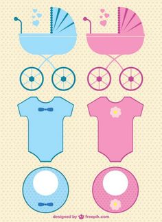 paper cut out of baby's clothes and items for the newborn boy or girl