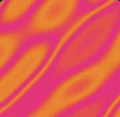 an orange and pink background with wavy lines