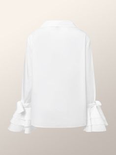 Long sleeve Elegant Regular Fit Shirt Collar Plain Blouse | stylewe White Collared Top For Brunch, White Collared Blouse For Brunch, Classic White Blouse, Shirt Collar Pattern, White Collared Blouse, Blouse With Long Sleeves, Plain Blouse, Collar Blouse, White Blouse