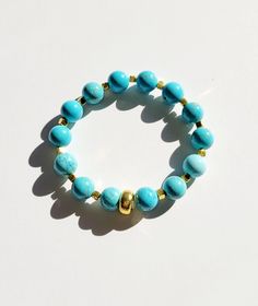 Turquoise & White Bracelets - MINU Jewels