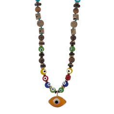 Evil Eye Beaded Necklace The vibrant colors evil eye beads and tree of life hematite stone accents will give you the energy you need. Evil eye always protect you from the bad energies and bring you good luck. Evil Eye brings you happiness, protection calm and balance in your life. Tree of Life Tree of Life reminds us of our connection to Mother Earth, and symbolizes fertility and rebirth. I personally hand craft each piece, making them one of a kind and meaningful...Each piece is unique like we Spiritual Evil Eye Necklaces For Festival, Multicolor Evil Eye Beaded Necklaces For Festival, Spiritual Multicolor Good Luck Jewelry, Multicolor Wooden Beads Necklace For Meditation, Adjustable Spiritual Beaded Necklace With Evil Eye, Adjustable Spiritual Evil Eye Beaded Necklaces, Spiritual Multicolor Wooden Bead Necklaces, Adjustable Spiritual Evil Eye Beaded Necklace, Multicolor Spiritual Jewelry With Evil Eye