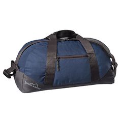 This all-utility duffel is sized for an overnight getaway or an extended adventure. Built from durable ripstop, it has a spacious main compartment for unrestricted packing. A secure zippered front pocket safely stores smaller items. Custom Eddie Bauer Medium Ripstop Duffel Bag in Blue | 600 Denier | Bags | Sport and Gym Duffel Bags Functional Nylon Luggage With Pockets, Nylon Duffle Bag For Overnight Trips, Nylon Duffle Bag With Zipper For Overnight Trips, Nylon Duffle Bag With Zipper Closure For Overnight Trips, Practical Waterproof Travel Accessories For Outdoor Activities, Practical Waterproof Travel Accessories For Outdoor, Nylon Hiking Travel Accessories With Functional Pockets, Nylon Travel Accessories For Hiking With Functional Pockets, Nylon Travel Bag With Pockets For Overnight Trips