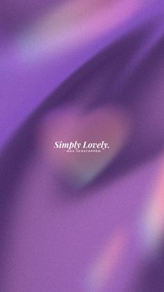 a blurry purple background with the words simply loved