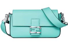 Fendi Tiffany Baguette, Tiffany S, Tiffany Shoes, Twilight Clothes, Tiffany Blue Dress, Tiffany Bag, Bag Wishlist, Fendi Baguette Bag, Chunky Heeled Boots