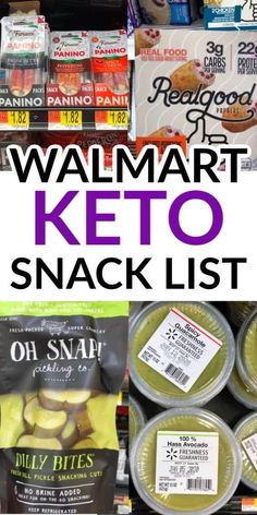 the walmart keto snack list is full of healthy, low carb snacks