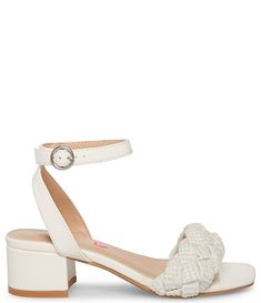 Steve Madden Girls' J-Oppal Pearl Embellished Dress Shoes (Youth) | Dillard's White Fabric Round Toe Sandals, Pearl Embellished Dress, Dress Up Shoes, Fun Heels, Madden Girl, Embellished Dress, Dillard's, Rock And Roll, Steve Madden