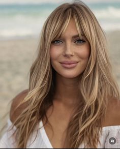 Root Smudge, Blonde Hair Transformations, Blonde Bangs, Blonde Hair With Bangs, European Hair, Hair With Bangs